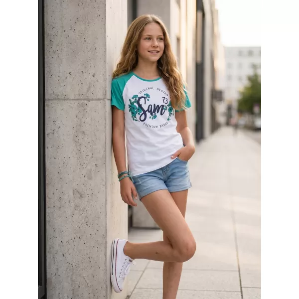  Girl's T -Shirt mit kurzen Ärmeln SAM 73 GT 540 NEON 