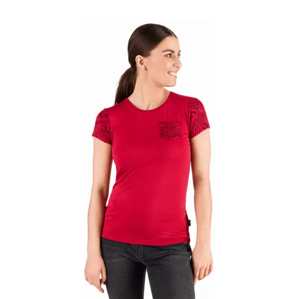  Frauen t -Shirt mit kurzen Ärmeln SAM 73 WT 800 ROT 