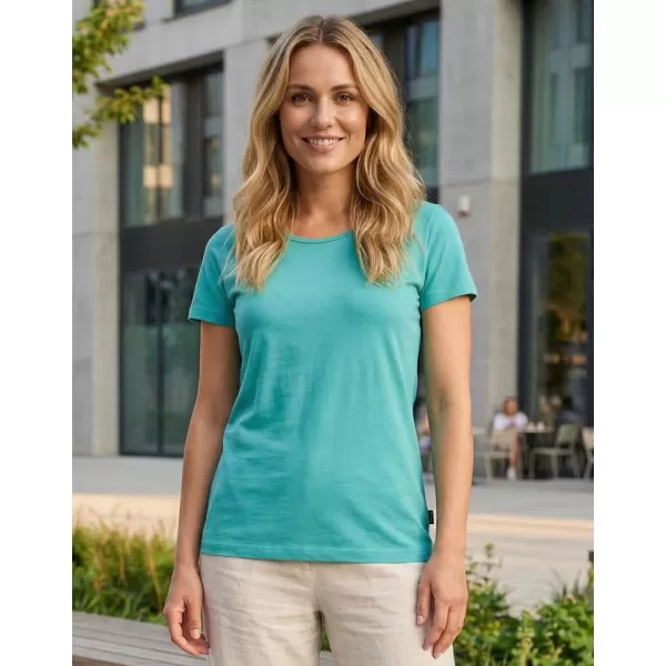  Frauen t -Shirt mit kurzen Ärmeln SAM 73 LTSR615 TÜRKIS 