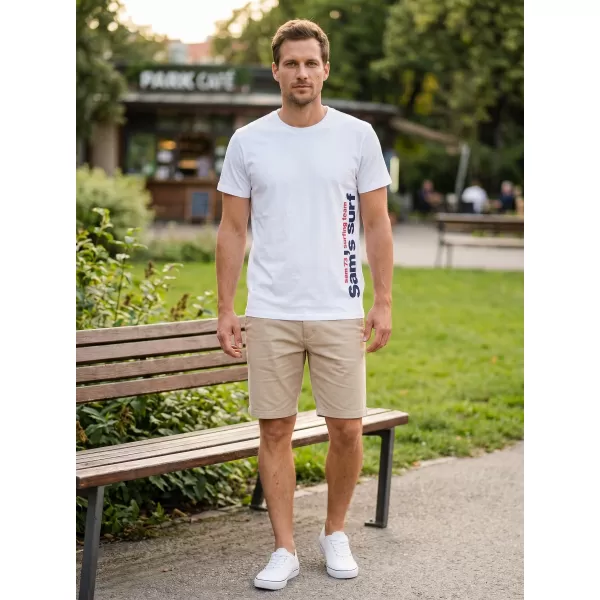  Herren t -Shirt mit kurzen Ärmeln SAM 73 MT 766 WEIß 
