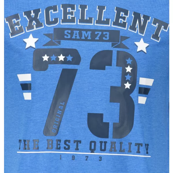  Herren t -Shirt mit kurzen Ärmeln SAM 73 MT 762 BLAU 