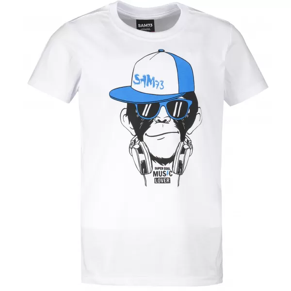  Boy T -Shirt mit kurzen Ärmeln SAM 73 BT 535 WEIß 