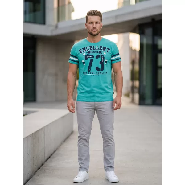  Herren t -Shirt mit kurzen Ärmeln SAM 73 MT 762 NEON 