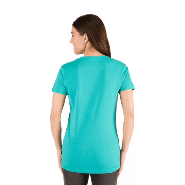  Frauen t -Shirt mit kurzen Ärmeln SAM 73 LTSR615 TÜRKIS 