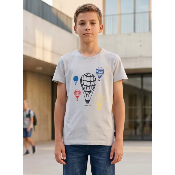  Boy T -Shirt mit kurzen Ärmeln SAM 73 KTSR256 HELLGRAU 
