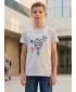 Boy T -Shirt mit kurzen Ärmeln SAM 73 KTSR256 HELLGRAU