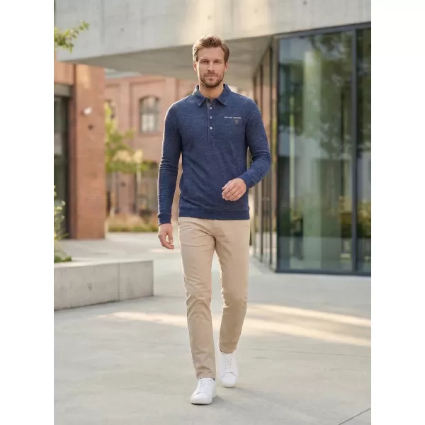  Herren-Sweatshirt KIXMI JASPER DUNKELBLAUE HIGHLIGHTS 