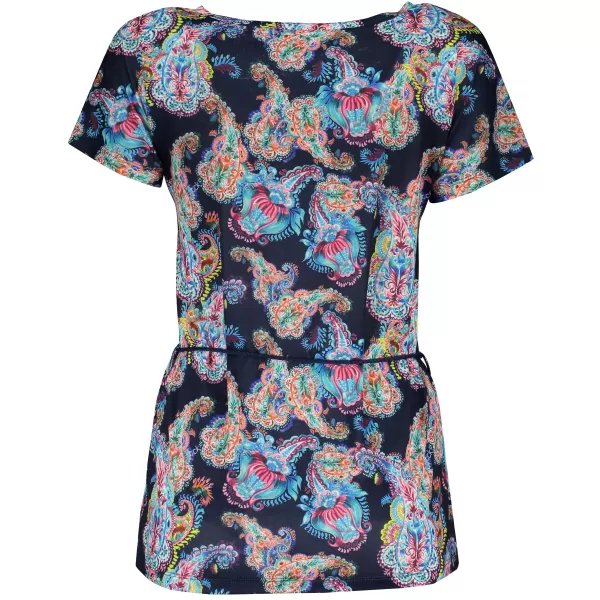  Damen-T-Shirt mit kurzen Ärmeln KIXMI JANELLA BLAUGRÜN 