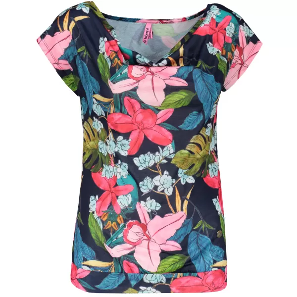  Damen-T-Shirt mit kurzen Ärmeln KIXMI JACINTA DUNKELBLAU 
