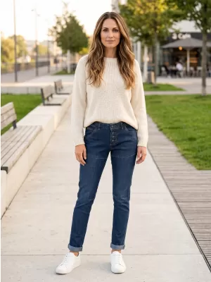 Damenhosen SAM 73 WK 753 DUNKLER DENIM