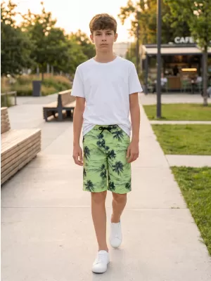 Jungen Shorts SAM 73 ERASYLO KPAR189 GRÜN