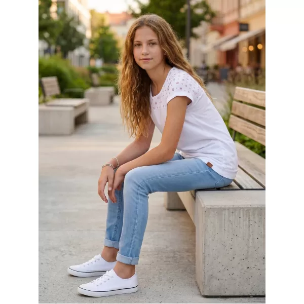 Girl's T -Shirt mit kurzen Ärmeln SAM 73 GT 539 WEIß 