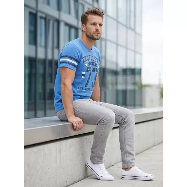  Herren t -Shirt mit kurzen Ärmeln SAM 73 MT 762 BLAU 