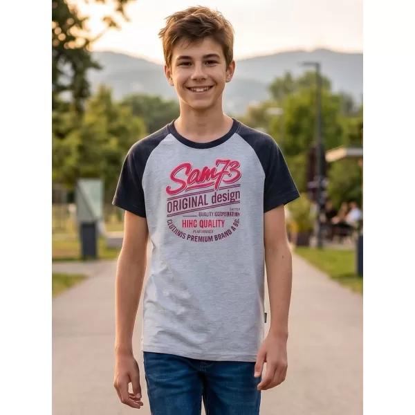  Boy T -Shirt mit kurzen Ärmeln SAM 73 BT 539 HELLGRAU 