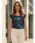 Damen-T-Shirt KIXMI JACKIE DUNKELBLAU
