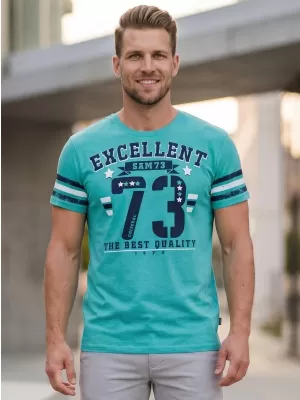Herren t -Shirt mit kurzen Ärmeln SAM 73 MT 762 NEON