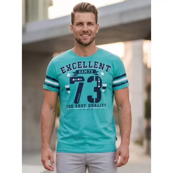  Herren t -Shirt mit kurzen Ärmeln SAM 73 MT 762 NEON 