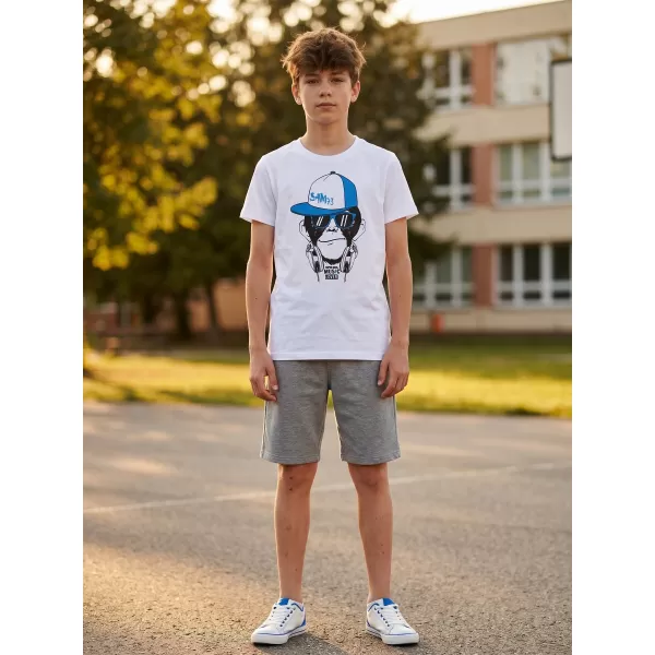  Boy T -Shirt mit kurzen Ärmeln SAM 73 BT 535 WEIß 