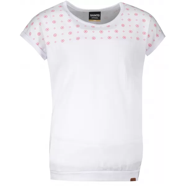  Girl's T -Shirt mit kurzen Ärmeln SAM 73 GT 539 WEIß 