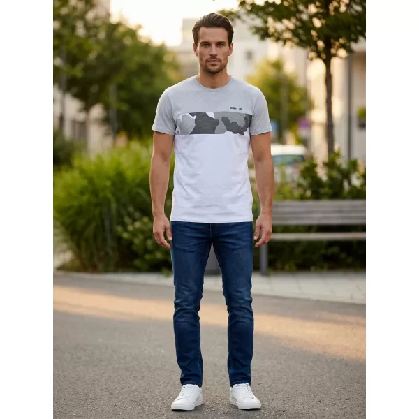  Herren t -Shirt mit kurzen Ärmeln SAM 73 MT 764 HELLGRAU 