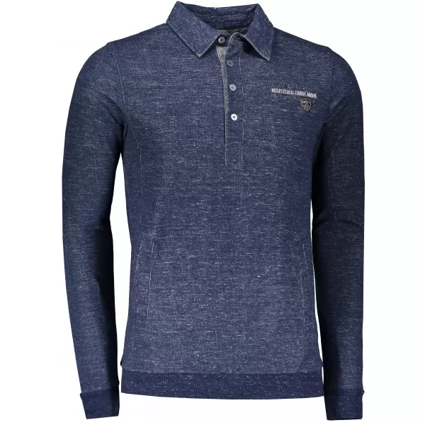  Herren-Sweatshirt KIXMI JASPER DUNKELBLAUE HIGHLIGHTS 
