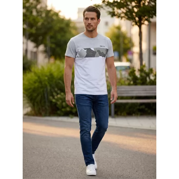  Herren t -Shirt mit kurzen Ärmeln SAM 73 MT 764 HELLGRAU 