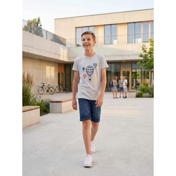  Boy T -Shirt mit kurzen Ärmeln SAM 73 KTSR256 HELLGRAU 