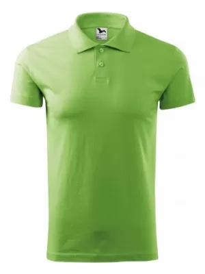 Herren-T-Shirt mit Kragen MALFINI SINGLE J. 202 GRASGRÜN