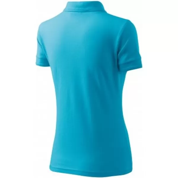  Damen-T-Shirt mit Kragen MALFINI PIQUE POLO 210 TÜRKIS 
