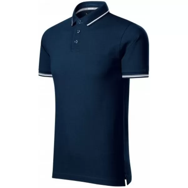  Herren-T-Shirt mit Kragen MALFINI PREMIUM PERFECTION PLAIN 251 MARINEBLAU 