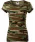 Damen-T-Shirt MALFINI CAMO PURE 122 TARNBRAUN