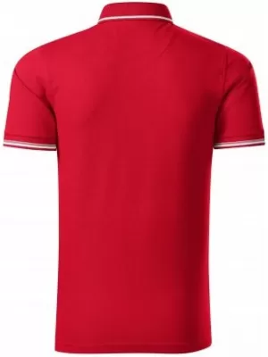 Herren-T-Shirt mit Kragen MALFINI PREMIUM PERFECTION PLAIN 251 ROTE FORMEL