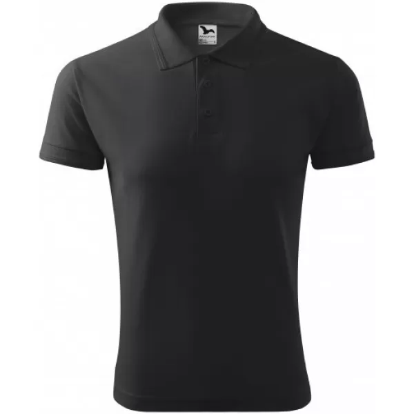  Herren-T-Shirt mit Kragen MALFINI PIQUE POLO 203 ANTHRAZIT-HIGHLIGHT 