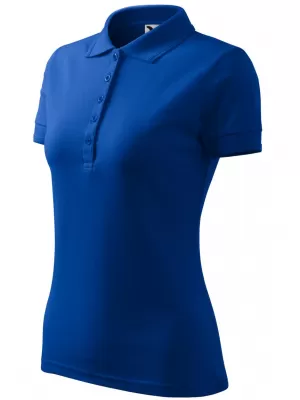 Damen-T-Shirt mit Kragen MALFINI PIQUE POLO 210 KÖNIGSBLAU