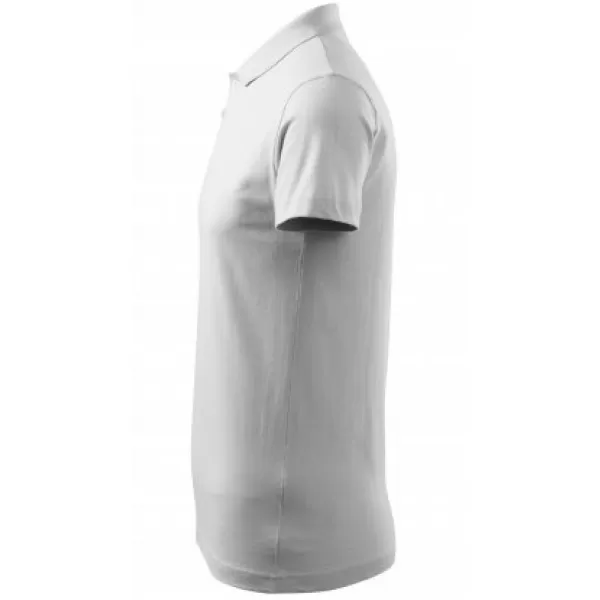  Herren-T-Shirt mit Kragen MALFINI SINGLE J. 202 WEIß 