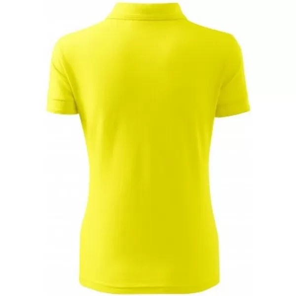  Damen-T-Shirt mit Kragen MALFINI PIQUE POLO 210 ZITRONE 