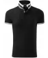 Herren-T-Shirt mit Kragen MALFINI PREMIUM COLLAR UP 256 SCHWARZ