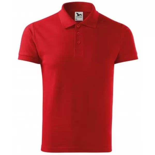  Herren-T-Shirt mit Kragen MALFINI COTTON 212 ROT 