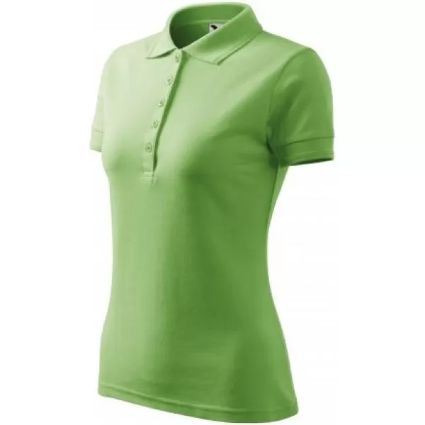  Damen-T-Shirt mit Kragen MALFINI PIQUE POLO 210 GRASGRÜN 