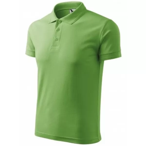  Herren-T-Shirt mit Kragen MALFINI PIQUE POLO 203 GRASGRÜN 