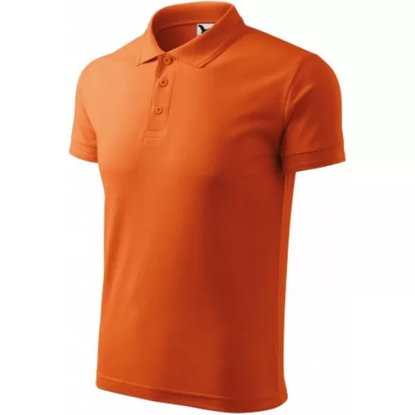  Herren-T-Shirt mit Kragen MALFINI PIQUE POLO 203 ORANGE 