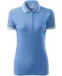 Damen-T-Shirt mit Kragen MALFINI URBAN 220 HIMMELBLAU