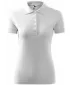Damen-T-Shirt mit Kragen MALFINI PIQUE POLO 210 WEIß