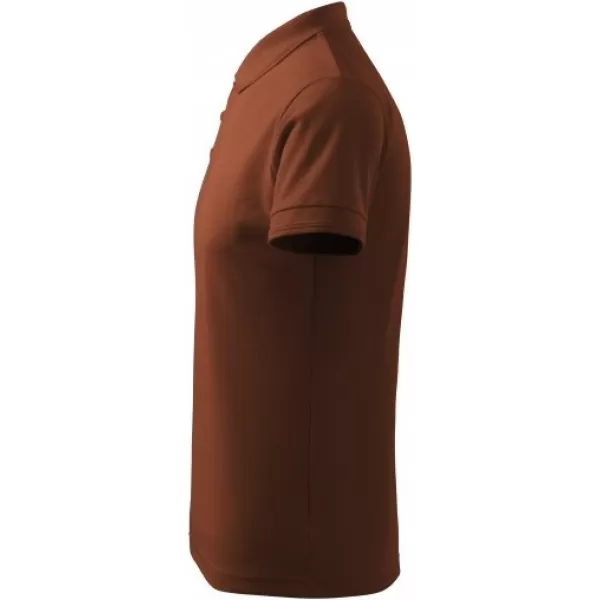  Herren-T-Shirt mit Kragen MALFINI PIQUE POLO 203 SCHOKOLADE 