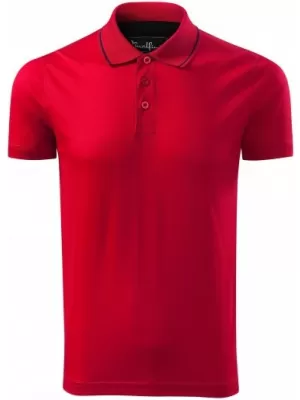 Herren-T-Shirt mit Kragen MALFINI PREMIUM GRAND 259 ROTE FORMEL