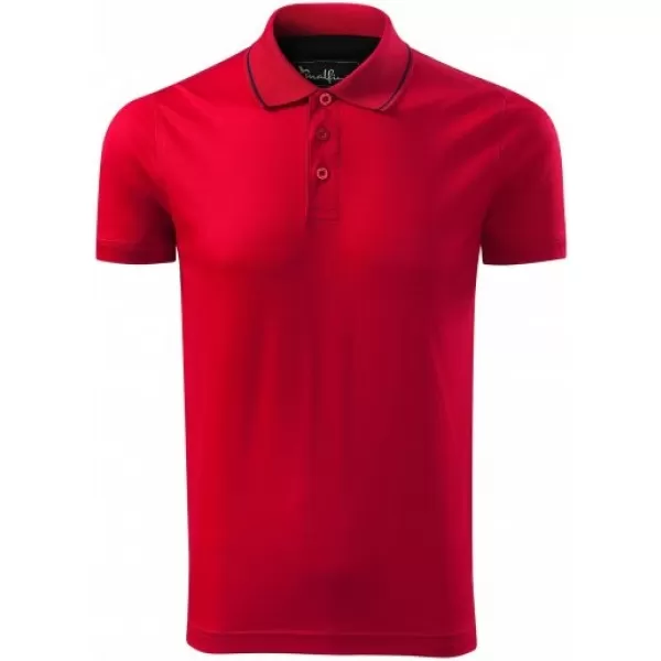  Herren-T-Shirt mit Kragen MALFINI PREMIUM GRAND 259 ROTE FORMEL 