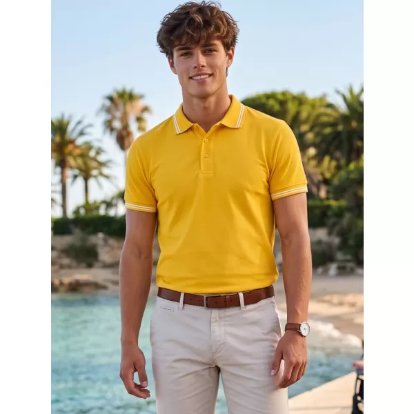  Herren-T-Shirt mit Kragen MALFINI URBAN 219 BERNSTEIN 