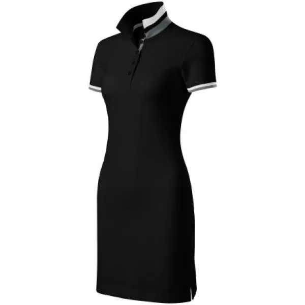  Damenkleid mit Kragen MALFINI PREMIUM DRESS UP 271 SCHWARZ 