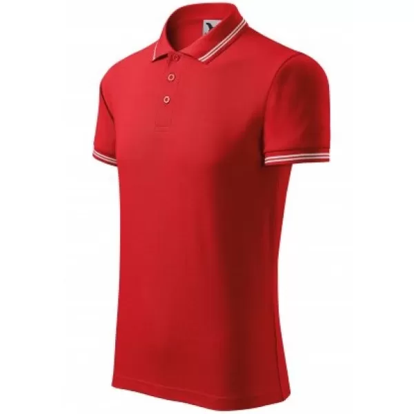  Herren-T-Shirt mit Kragen MALFINI URBAN 219 ROT 