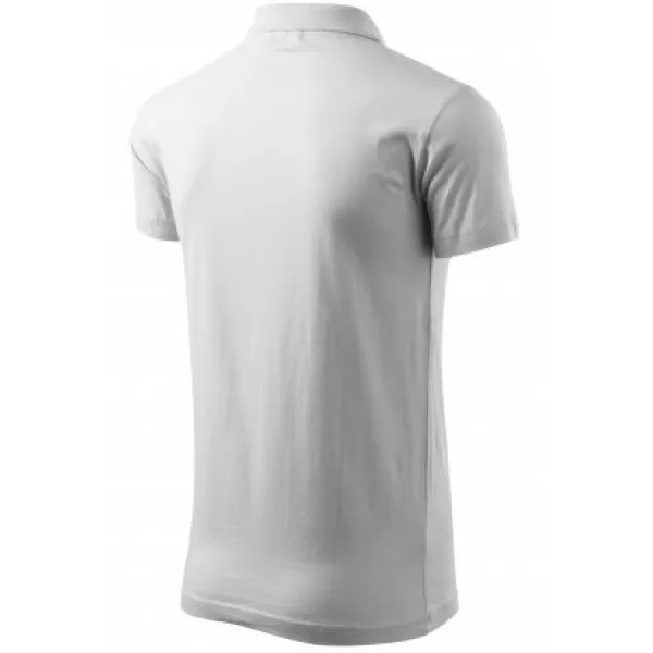  Herren-T-Shirt mit Kragen MALFINI SINGLE J. 202 WEIß 